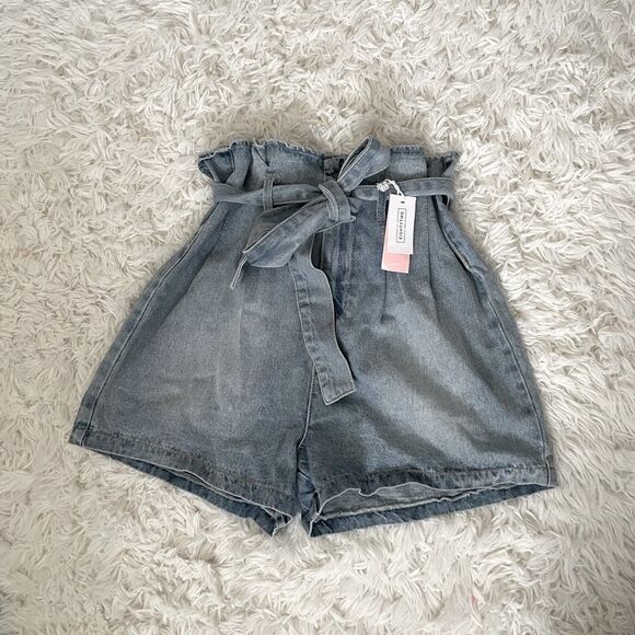 3/$45 Paperbag Mom Jean Shorts - Picture 1 of 5